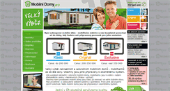 Desktop Screenshot of mobilnidomypro.cz
