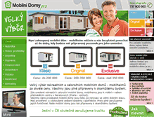 Tablet Screenshot of mobilnidomypro.cz